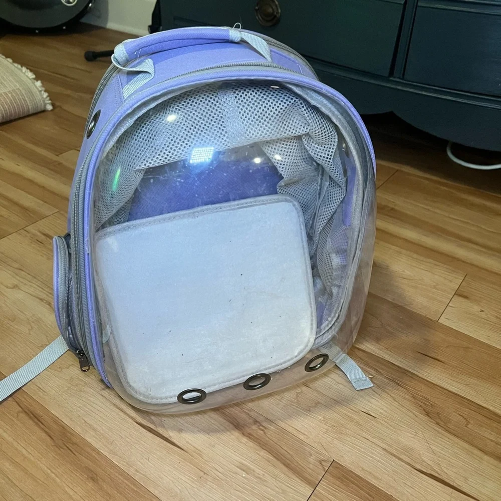 Lilac Cat Backpack